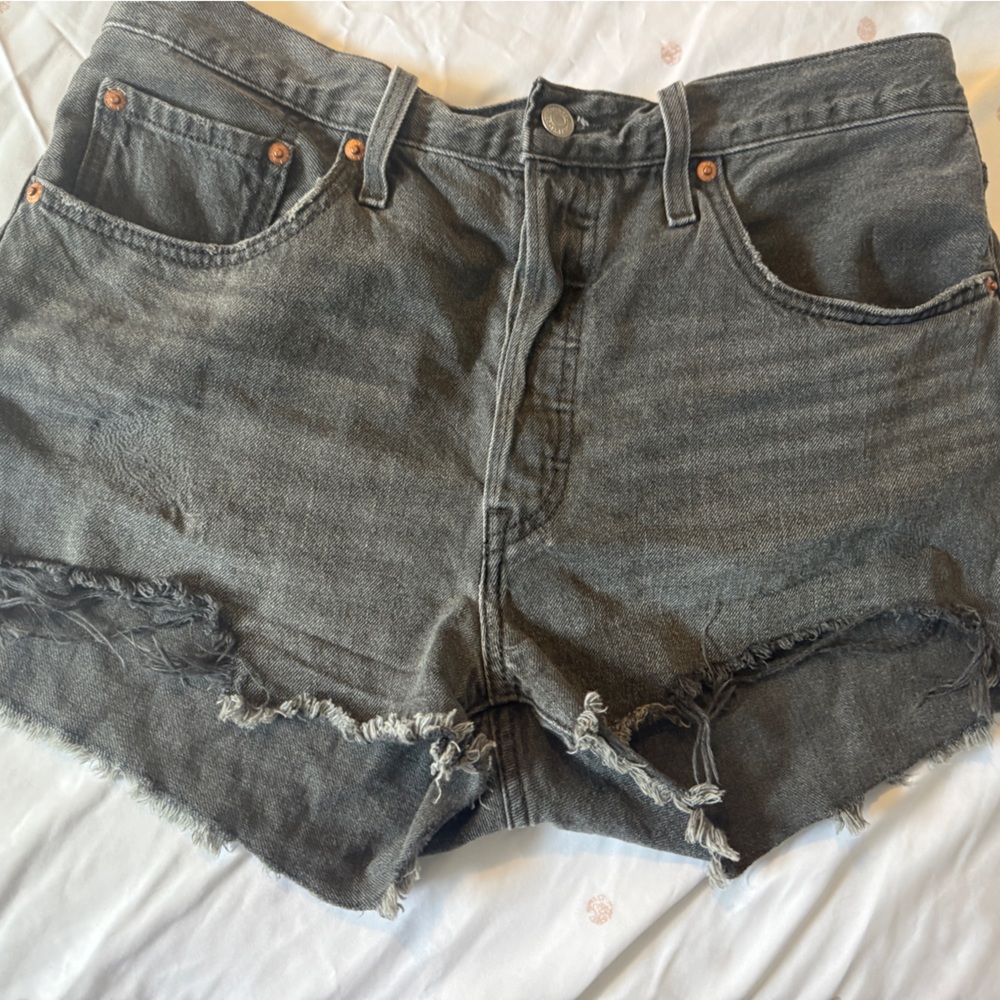 Levi's 501 Frayed Denim Shorts